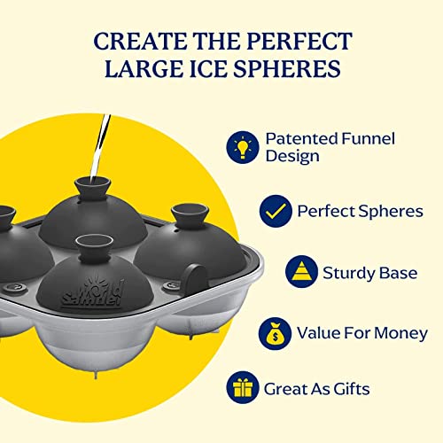 Samuelworld Large Silicone refined Ice Trays, 2-Pack