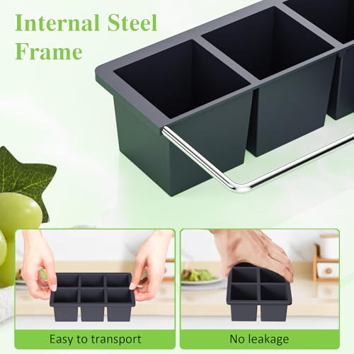 Classic Large Ice Cube Tray for Whiskey: 2" Big Essentials