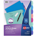 Smart Home Avery Write & Erase Dividers for 3 Ring Essentials