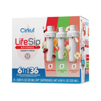 Zero-Calorie LifeSip 6-Pack Variety Pack PN3A - Sugar-Free Fruit Flavor Cartridge Refill - Default Title