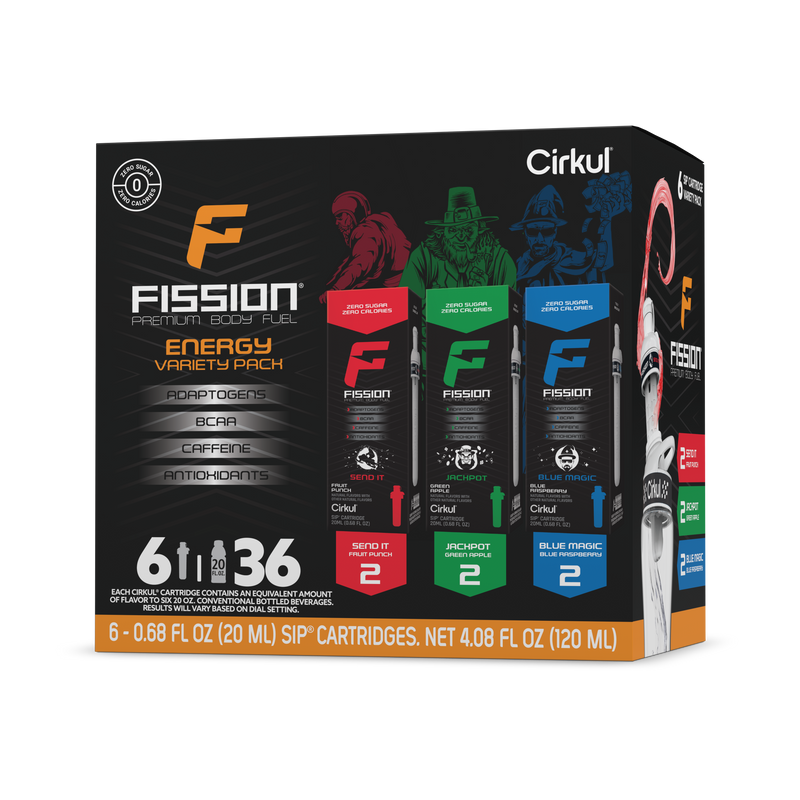 Sugar-Free Fission 6-Pack Variety Pack 97EI - Electrolyte Hydration Enhanced Taste Cartridges - Default Title