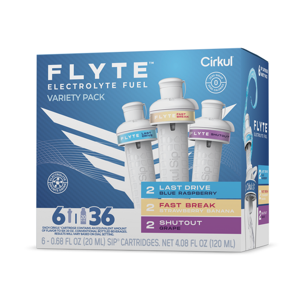 Sugar-Free Flyte 6-Pack Variety Pack MMZB - Electrolyte Hydration Enhanced Taste Cartridges - Default Title