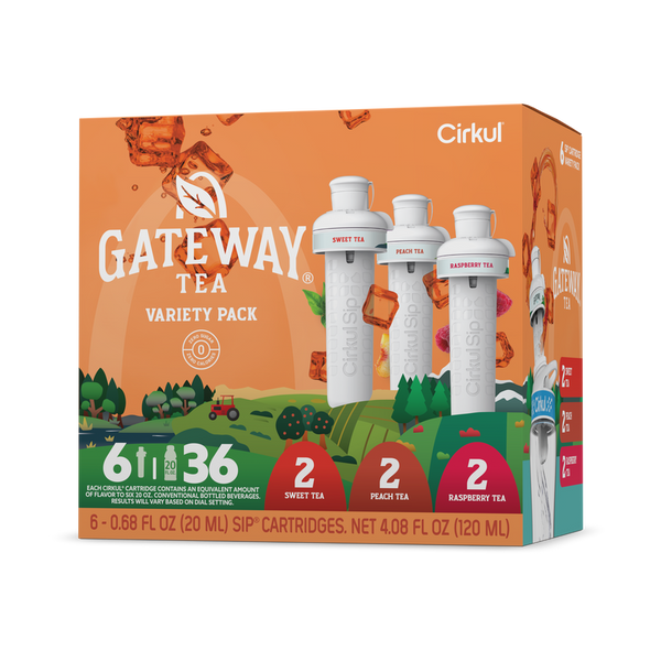 Sugar-Free Gateway Tea 6-Pack Variety Pack HM0F - Vitamin-Infused Natural Refreshing Flavor Core - Default Title
