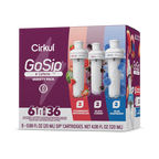 Vitamin-Infused GoSip 6-Pack Variety Pack CB6Q - Sugar-Free Fruit Flavor Cartridge Refill - Default Title