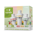 Natural Fruit Flavored Verda 6-Pack Variety Pack CT2I - Sugar-Free Fruit Flavor Cartridge Refill - Default Title