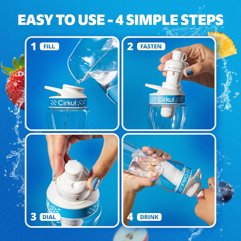 Zero-Calorie LifeSip 6-Pack Variety Pack PN3A - Sugar-Free Fruit Flavor Cartridge Refill Detail
