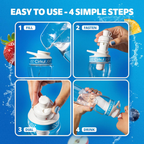 Vitamin-Infused GoSip 6-Pack Variety Pack CB6Q - Sugar-Free Fruit Flavor Cartridge Refill Detail