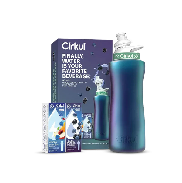 Playful Geometric 32oz. Chameleon Stainless Steel Bottle Starter Kit 95KR - Squishy Dohnut Sweet Treat Shaped Stress Toy - Default Title