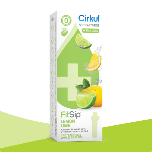 Vitamin-Infused FitSip Lemon Lime (Stevia) PO5V - Electrolyte Hydration Enhanced Taste Cartridges - Default Title
