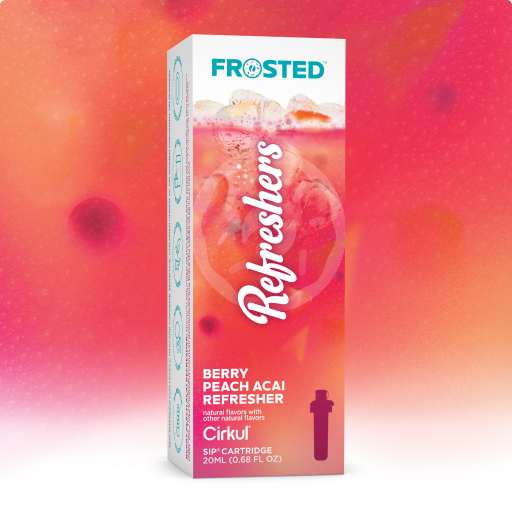 Natural Fruit Flavored Frosted Berry Peach Acai Refresher 6837 - Electrolyte Hydration Enhanced Taste Cartridges - Default Title