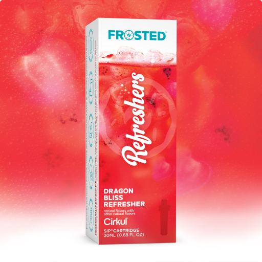 Refreshing Electrolyte Frosted Dragon Bliss Refresher 3YSL - Sugar-Free Fruit Flavor Cartridge Refill - Default Title