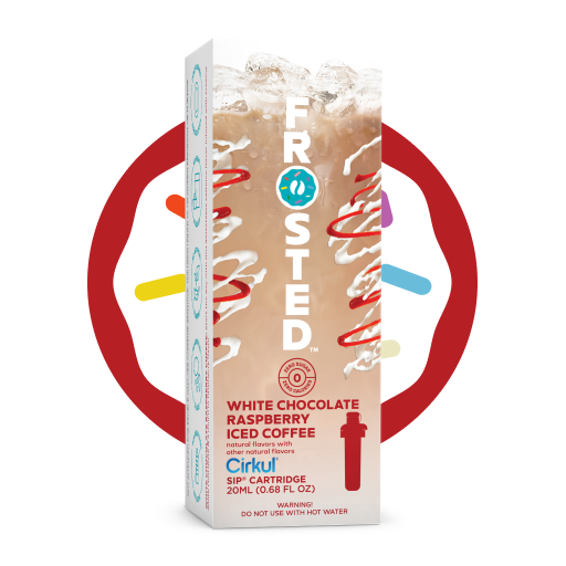 Natural Fruit Flavored Frosted White Chocolate Raspberry Iced Coffee 8KS5 - Sugar-Free Fruit Flavor Cartridge Refill - Default Title