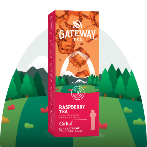 Vitamin-Infused Gateway Raspberry Tea TVCT - Electrolyte Hydration Enhanced Taste Cartridges - Default Title