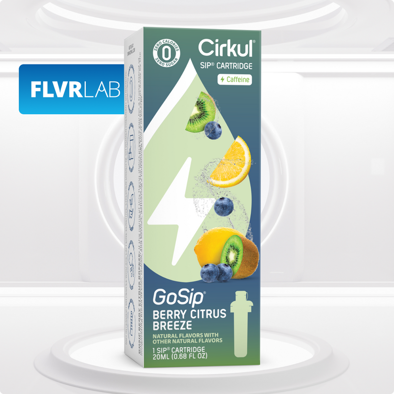 Sugar-Free GoSip Berry Citrus Breeze 2YHA - Zero-Calorie Multi-Flavor Sip Pods for Water Bottle Detail