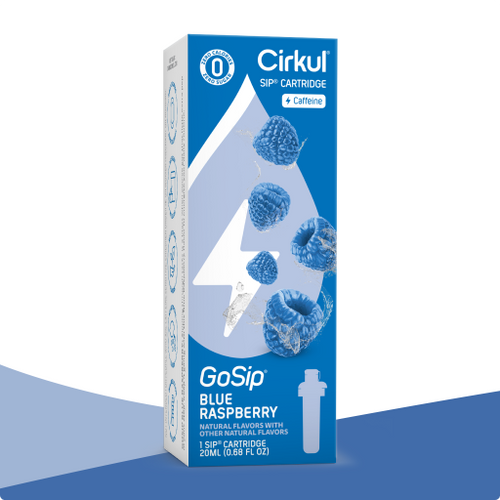 Natural Fruit Flavored GoSip Blue Raspberry H0T9 - Electrolyte Hydration Enhanced Taste Cartridges - Default Title