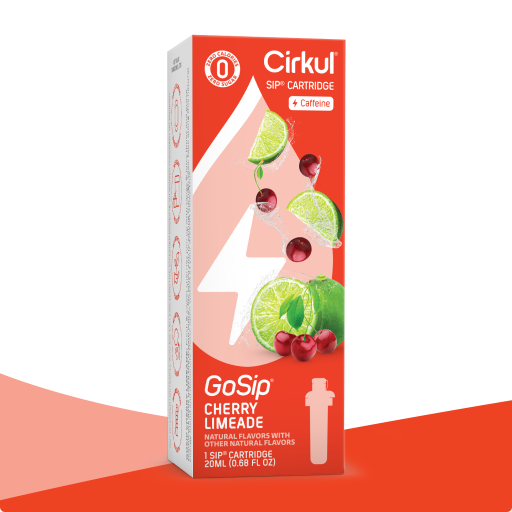 Refreshing Electrolyte GoSip Cherry Limeade 1XY7 - Zero-Calorie Multi-Flavor Sip Pods for Water Bottle - Default Title