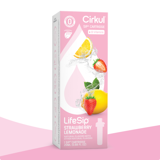 Vitamin-Infused LifeSip Strawberry Lemonade (Stevia) QJJ2 - Electrolyte Hydration Enhanced Taste Cartridges - Default Title