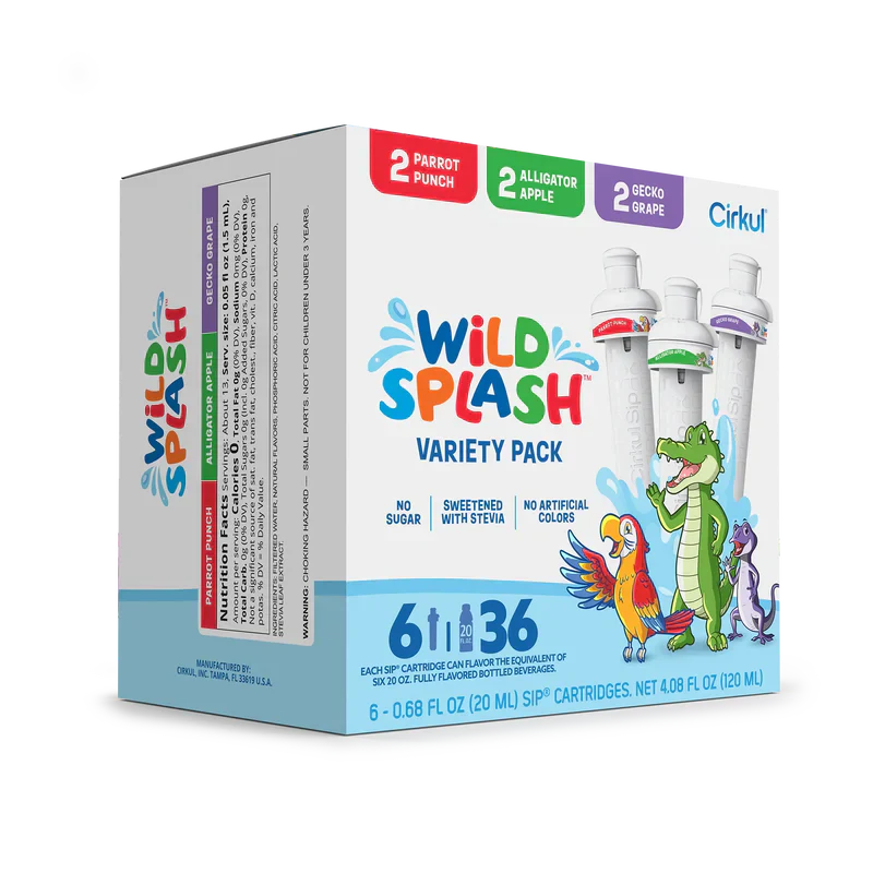 Refreshing Electrolyte Wild Splash 6-Pack Variety Pack 2TB7 - Vitamin-Infused Natural Refreshing Flavor Core Detail